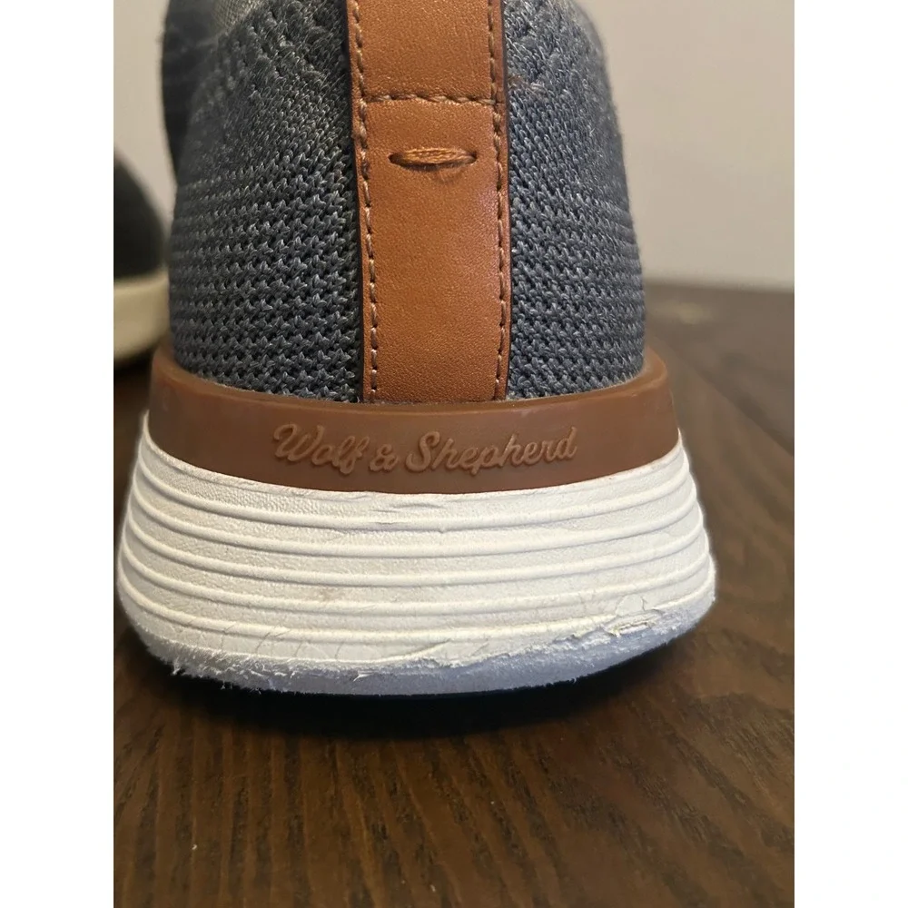 Wolf &‎ Shepherd Gray Swift Knit Derby CasualSneakers Unisex Men's 10 Women's 12